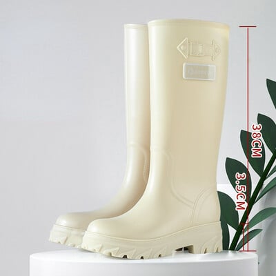 Visoke čizme za vodu Ženske gumene cipele za kišu Vodootporne galoše Zaštitne čizme za rad u vrtu Ženska obuća Botas Lluvia Femenina