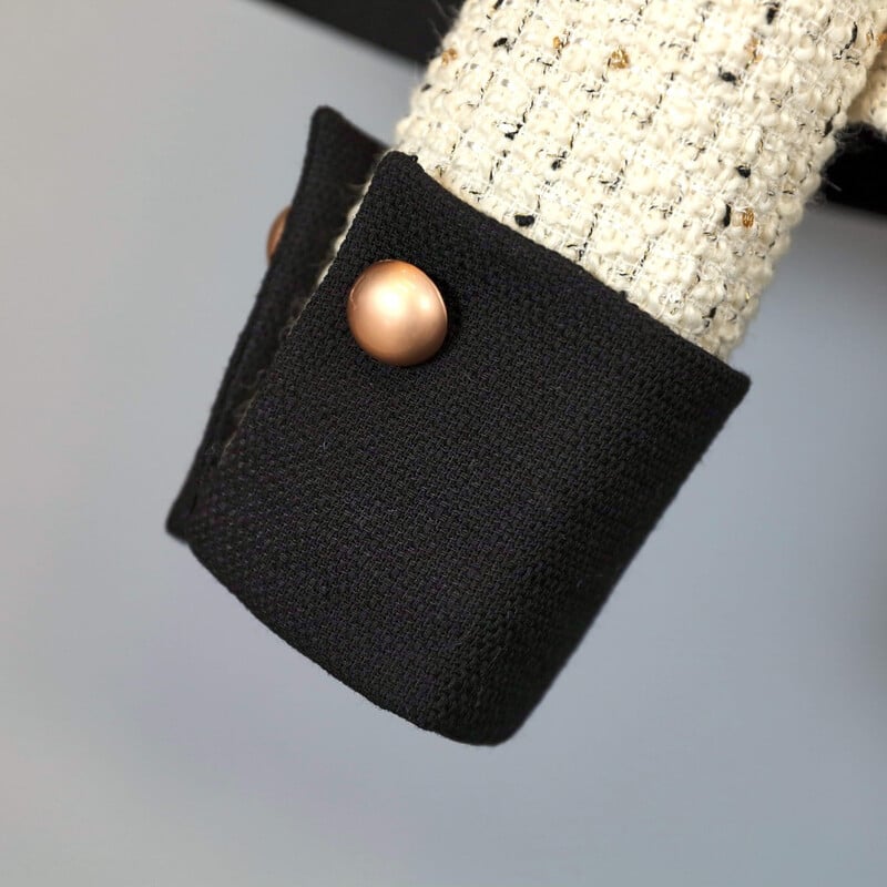 Moda de înaltă calitate pentru femei, iarnă, toamnă, set de 2 piese, cu parfum mic, haină din tweed, jachetă, topuri + fuste mini plisate.