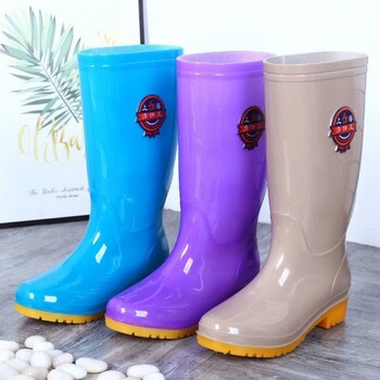 Water Shoes High Tube Rain Παπούτσια Γυναικεία χειμωνιάτικα γεμισμένα ζεστά παπούτσια από καουτσούκ Mid-calf Άνοιξη και Φθινόπωρο Rainy Day Rain Boots Χονδρική