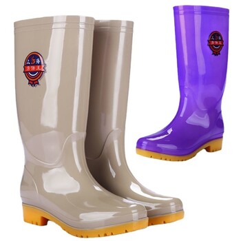 Water Shoes High Tube Rain Παπούτσια Γυναικεία χειμωνιάτικα γεμισμένα ζεστά παπούτσια από καουτσούκ Mid-calf Άνοιξη και Φθινόπωρο Rainy Day Rain Boots Χονδρική