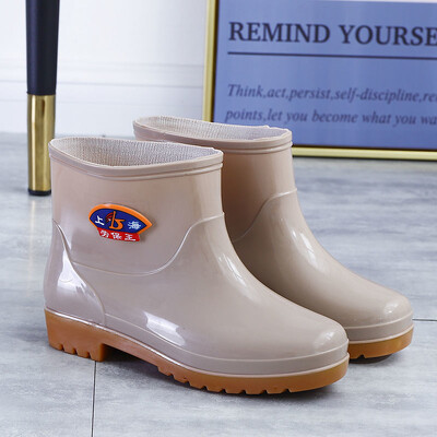 Vandens batai Aukšto vamzdžio lietaus batai Moteriški žieminiai paminkštinti šilti guminiai batai iki blauzdos vidurio pavasario ir rudens lietingos dienos lietaus batai didmeninė prekyba