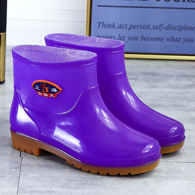 Vandens batai Aukšto vamzdžio lietaus batai Moteriški žieminiai paminkštinti šilti guminiai batai iki blauzdos vidurio pavasario ir rudens lietingos dienos lietaus batai didmeninė prekyba