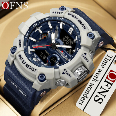 Ceasuri electronice militare OFNS Ceas G-Style pentru bărbați Ceas de mână analog cu quartz Ceas sport impermeabil pentru bărbați Ceas digital cu LED