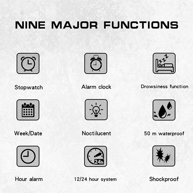 OFNS Vojni elektronički satovi G-Style sat za muškarce Dječaci Kvarcni analogni ručni sat Vodootporni sportski sat Muški LED digitalni sat