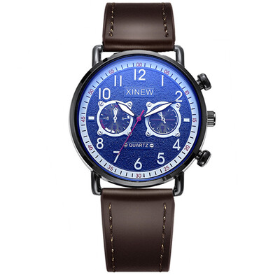 Muški originalni ručni satovi marke XINEW, studenti, dječaci, ležerna kožna narukvica, jedan kvarcni ručni sat Relogios Masculinos 2024.