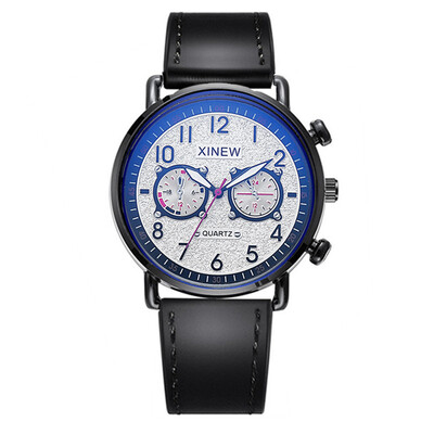 Muški originalni ručni satovi marke XINEW, studenti, dječaci, ležerna kožna narukvica, jedan kvarcni ručni sat Relogios Masculinos 2024.