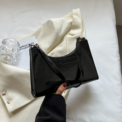 Modna izuzetna torba za kupovinu Retro ležerne ženske torbe na rame Ženska kožna jednobojna ručna torbica s lancem