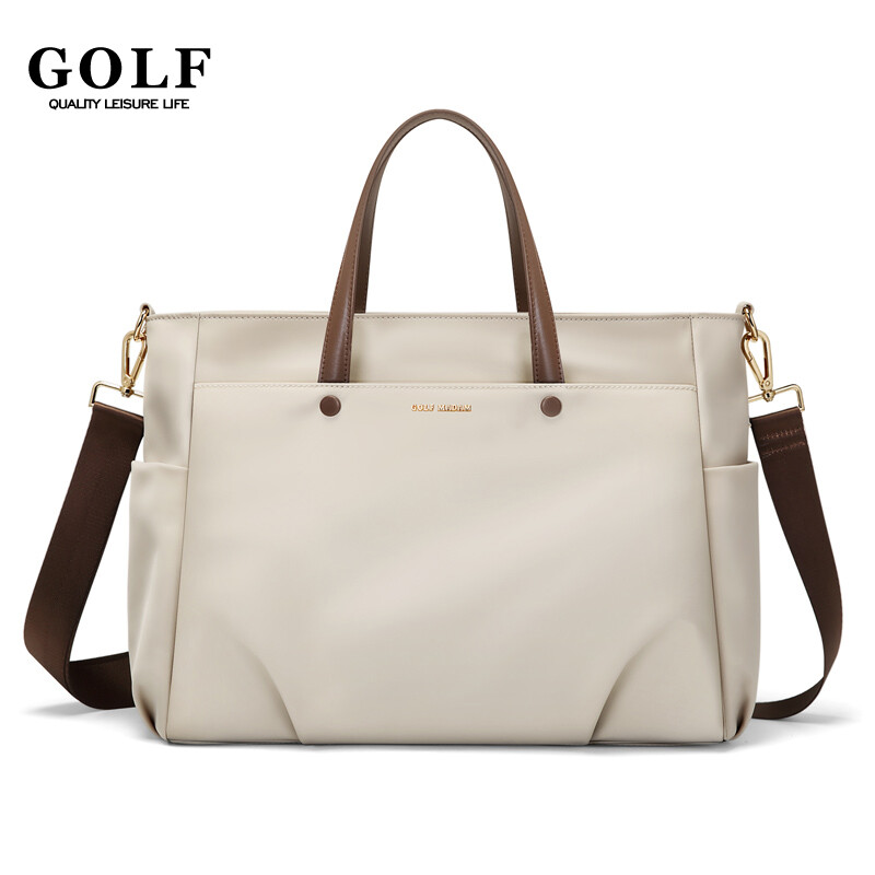 GOLF velika torba Ružičasta najlonska ženska torba na rame za posao Odgovara prijenosnom računalu 15 inča Križna torba za ruke Aktovka Ženske modne torbe 2024.