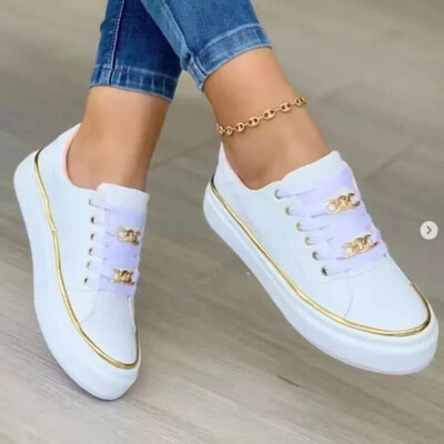 Plus Size 43 Sneakers Γυναικεία Ευρωπαϊκή και Αμερικάνικη αλυσίδα μόδας Casual Παπούτσια Γυναικεία Χονδρή Σόλα Ανυψωμένη Αθλητικά Διαμερίσματα Zapatos