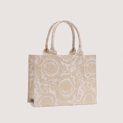 JIOMAY-Ženske luksuzne dizajnerske torbe s vezom Visokokvalitetne ručne torbe Pismo torbe na rame Torba za kupnju velikog kapaciteta 2024.