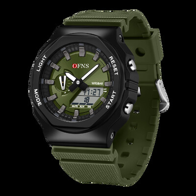 OFNS Tippbränd G-stiilis digitaalkellad Meeste kronograaf Spordikell Kuupäev Nädal Veekindel Taimeraja analoog kvartsist meeste käekell