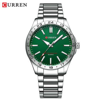 Ανδρικό ρολόι χαλαζία CURREN 8452 Simple Fashion Leisure Επαγγελματικό ρολόι Μαύρο ασημί ανοξείδωτο λουρί ανδρικό ρολόι χειρός