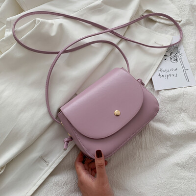 Novi dolazak Ženska jednostavna torba na rame Boja bombone od PU kože Ženske male četvrtaste torbe preko ramena Ženske ručne torbe Torebki Damskie