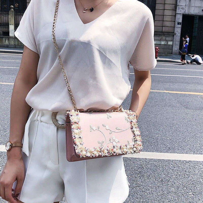 Nove male ženske 2024., nova ljetna korejska verzija torbe s lancem, torba na rame, modne torbice i ručne torbice