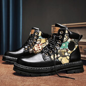 Muške gležnjače Martin čizme Vanjske čizme Luksuzni brendovi Klasični dizajn Visoke muške motociklističke cipele Ležerne cipele