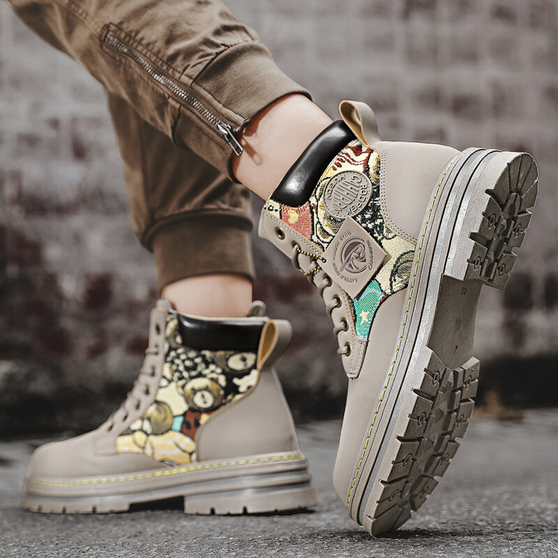 Muške gležnjače Martin čizme Vanjske čizme Luksuzni brendovi Klasični dizajn Visoke muške motociklističke cipele Ležerne cipele