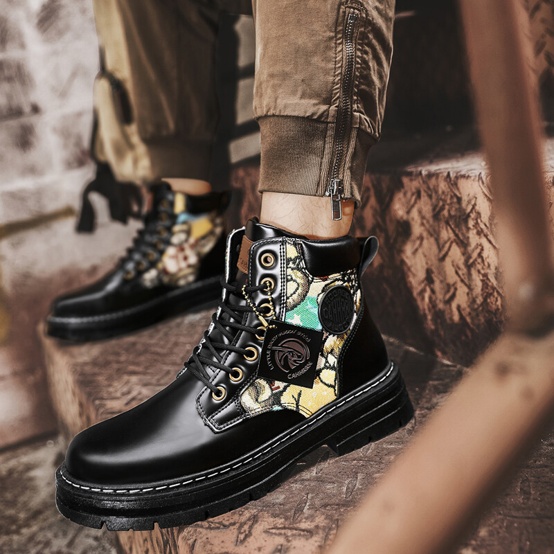 Muške gležnjače Martin čizme Vanjske čizme Luksuzni brendovi Klasični dizajn Visoke muške motociklističke cipele Ležerne cipele