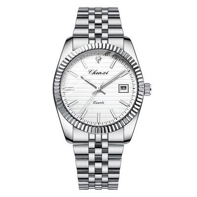 CHENXI 2024, novi muški kvarcni satovi od nehrđajućeg čelika od 35 mm, poslovni sportski kalendar, klasični kreativni ručni sat za muškarce