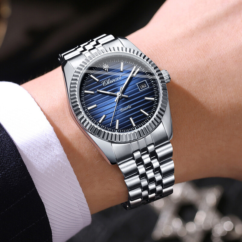 CHENXI 2024, novi muški kvarcni satovi od nehrđajućeg čelika od 35 mm, poslovni sportski kalendar, klasični kreativni ručni sat za muškarce