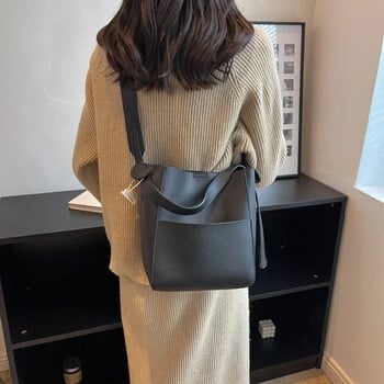 Bucket Shoulder Bags for Women 2024 Female Designers Trend Μικρές δερμάτινες τσάντες χιαστί και τσάντες