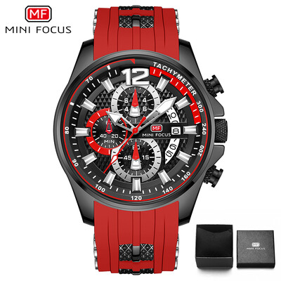 MINI FOCUS Višenamjenski sportski kvarcni sat Muški satovi Vodootporni kronografski ručni sat sa svjetlećim kazaljkama datuma 0350G
