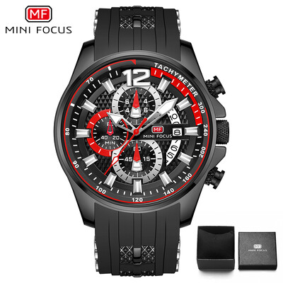 MINI FOCUS Višenamjenski sportski kvarcni sat Muški satovi Vodootporni kronografski ručni sat sa svjetlećim kazaljkama datuma 0350G