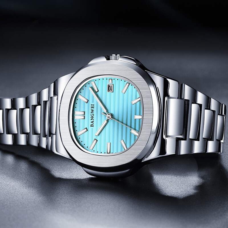 2024 Novi LIGE luksuzni sat muški poslovni vodootporni muški sat sa svijetlećim datumom od nehrđajućeg čelika kvadratni kvarcni muški sat reloj hombre