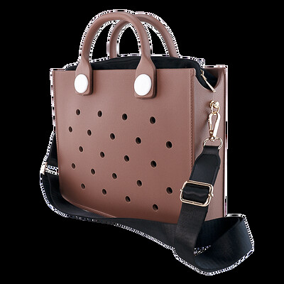 Šarena modna ženska torba na rame Ružičasta cijan gumena torba za žene Djevojka Ljetni stil na rame Torba za plažu prikladna torba Charms