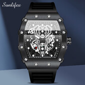 Sat s velikim brojčanikom za muškarce Kvarcni vodootporni sportski četvrtasti svjetleći sat za muškarce Vanjskotrgovinski sat s velikim brojčanikom za muškarce Kvarc Wa