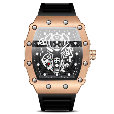 Sat s velikim brojčanikom za muškarce Kvarcni vodootporni sportski četvrtasti svjetleći sat za muškarce Vanjskotrgovinski sat s velikim brojčanikom za muškarce Kvarc Wa