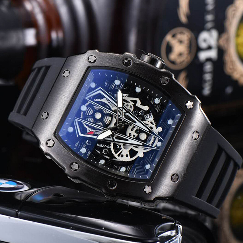 Sat s velikim brojčanikom za muškarce Kvarcni vodootporni sportski četvrtasti svjetleći sat za muškarce Vanjskotrgovinski sat s velikim brojčanikom za muškarce Kvarc Wa