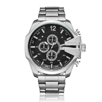 CAGARNY Γνήσια επωνυμία Large dial 6839 Fashion Casual ρολόγια για άντρες αδιάβροχο ανδρικό ρολόι χειρός από χαλαζία από ανοξείδωτο ατσάλι