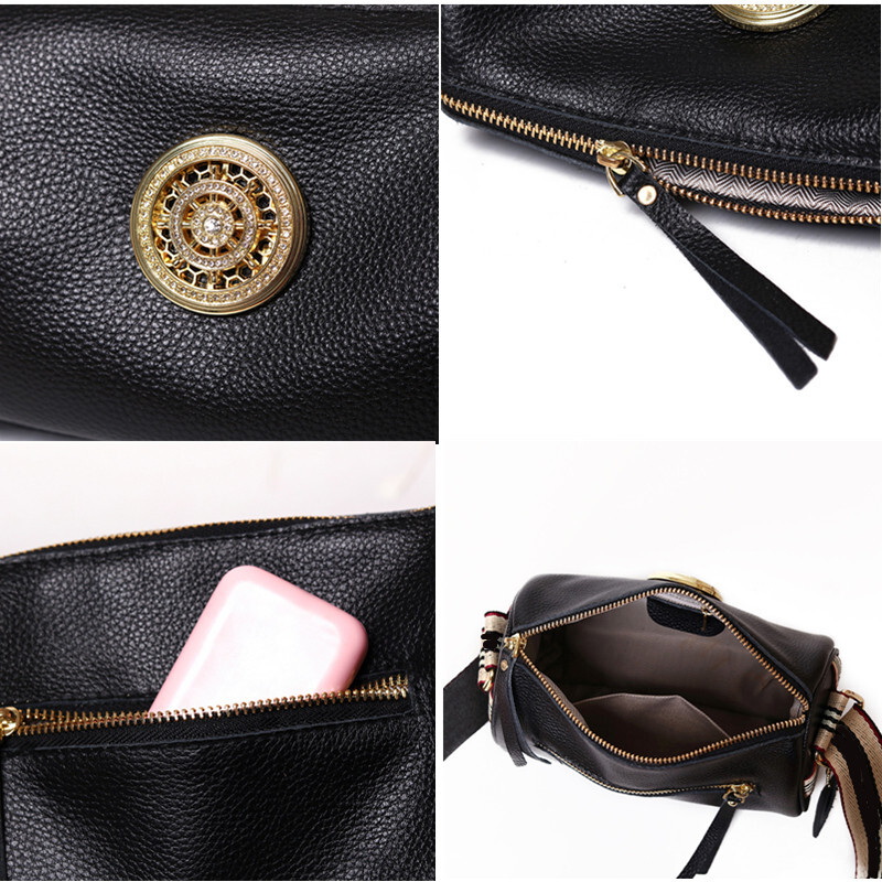 Ženske ručne torbe od prave kože Dizajnerske rotirajuće metalne brave Ženske torbe na rame Modni novi luksuzni brend Ženska kurirska torba