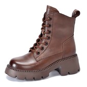 2024. Nove retro ženske zapadnjačke čizme u većoj veličini Punk čizme na vezanje i kopča Motorističke čizme s patentnim zatvaračem Ženske kratke čizme