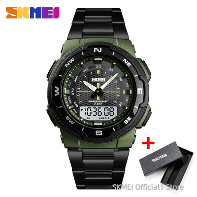 Ψηφιακό ανδρικό ρολόι SKMEI 1370 Quartz Αντίστροφη μέτρηση Αθλητικά αδιάβροχα ηλεκτρονικά ανδρικά ρολόγια χειρός LED ρολόι 1454 Reloj Masculino