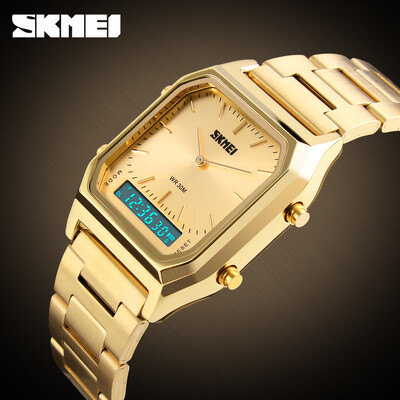 SKMEI 1220 relogio masculino Ceas de modă casual bărbați Digital Dual Time Sport Cronograf 3bar Ceasuri de mână cu quartz rezistente la apă