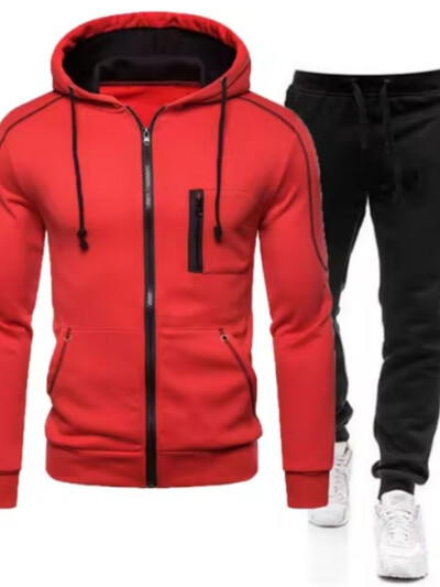 Vyriški gobtuvai Striukė Gatvės drabužiai ilgomis rankovėmis megztiniai su užtrauktuku su gobtuvu megztinis Vyriškas sportinis drabužis Vyriški drabužiai