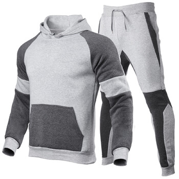 Ανδρική φόρμα Jogger Sportswear Casual πουλόβερ Μπλούζες Φούτερ Streetwear πουλόβερ Μονόχρωμο Fleece Hoodies αθλητικό κοστούμι Νέο