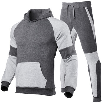 Ανδρική φόρμα Jogger Sportswear Casual πουλόβερ Μπλούζες Φούτερ Streetwear πουλόβερ Μονόχρωμο Fleece Hoodies αθλητικό κοστούμι Νέο