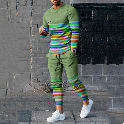 Muške majice s kratkim rukavima Hlače Trenirke Kompleti od 2 komada Trenerke s printom Trenerke Odijela Ležerne majice kratkih rukava Hlače Sportska odjeća Muška odjeća