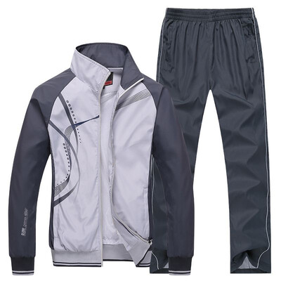 Îmbrăcăminte sport pentru bărbați, nou primăvară, toamnă, trening, seturi de 2 piese, costum sport, jachetă + pantaloni, costum masculin, îmbrăcăminte de golf, îmbrăcăminte pentru bărbați, 5XL