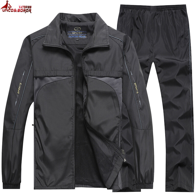 uus Meeste kevad-sügis Spordirõivad Kaubamärk Spordidress Meeste ülerõivad 2tk Sviitrid + püksikomplekt vabaaja dressid Meeste riided