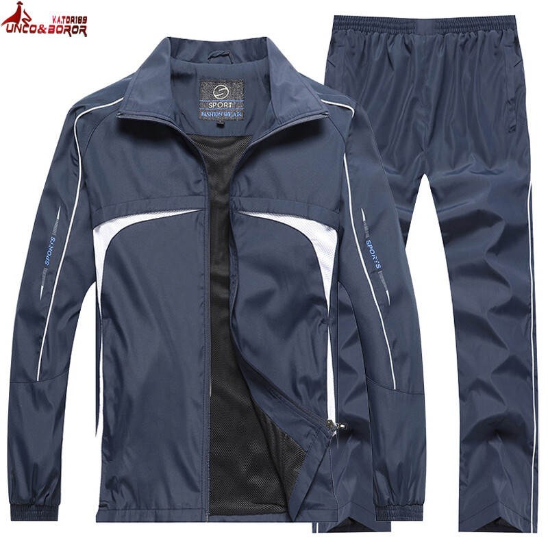 uus Meeste kevad-sügis Spordirõivad Kaubamärk Spordidress Meeste ülerõivad 2tk Sviitrid + püksikomplekt vabaaja dressid Meeste riided