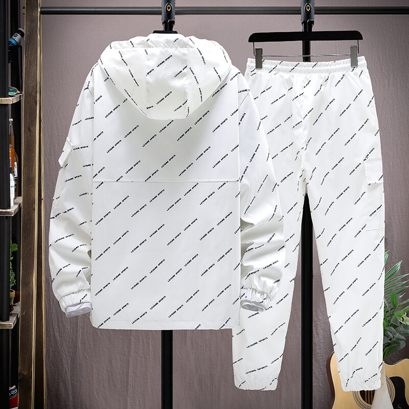 Muške trenirke Ležerni kompleti majica s kapuljačom 2022. Nove muške jakne+hlače Dvodijelni setovi Hip hop ulična sportska odijela Patchwork