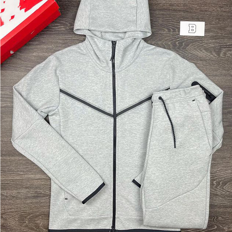 Proljeće Jesen Muške Trenirke Pamučne sportske hlače 2-dijelni hoodie Sportsko odijelo