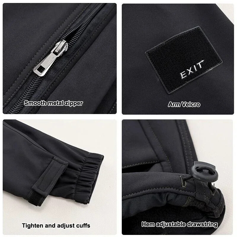 Ανδρικό Σετ Χειμερινό Φθινόπωρο Εργασία Ανδρικά Αθλητικά Σετ 2 τεμαχίων Αθλητικό σακάκι + Παντελόνι Φούτερ Ανδρικά ρούχα Επώνυμη φόρμα