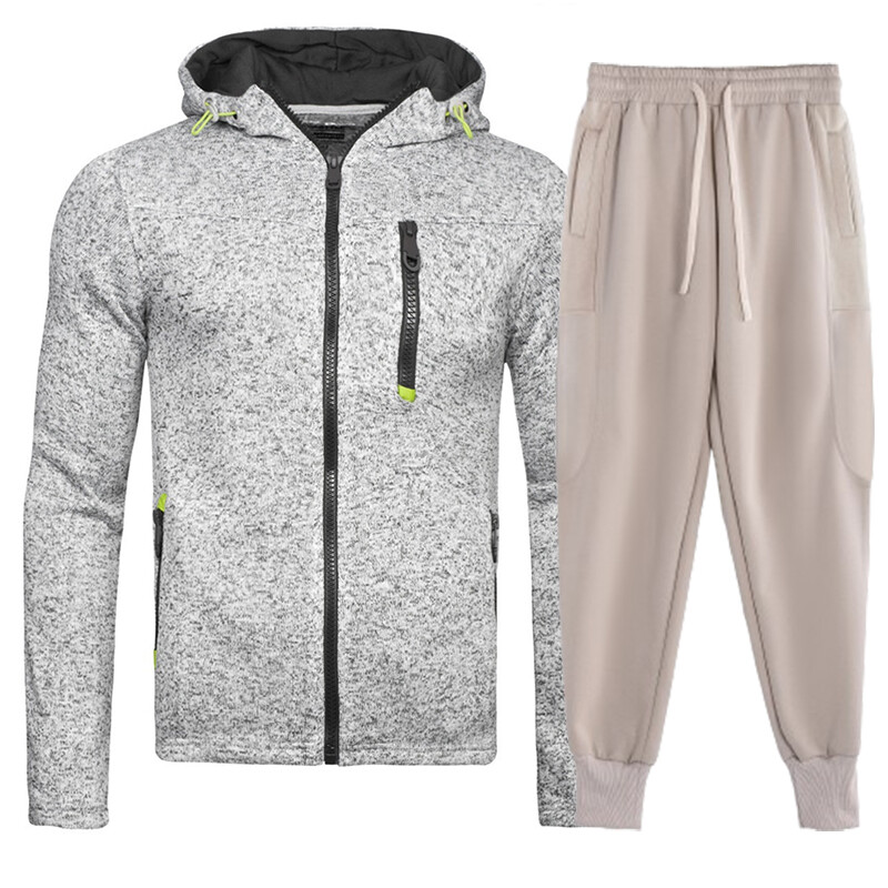 Muška trenirka Ležerna sportska odjeća s kapuljačom Jakne i hlače Kompleti od 2 dijela Hip hop Sportsko odijelo za trčanje