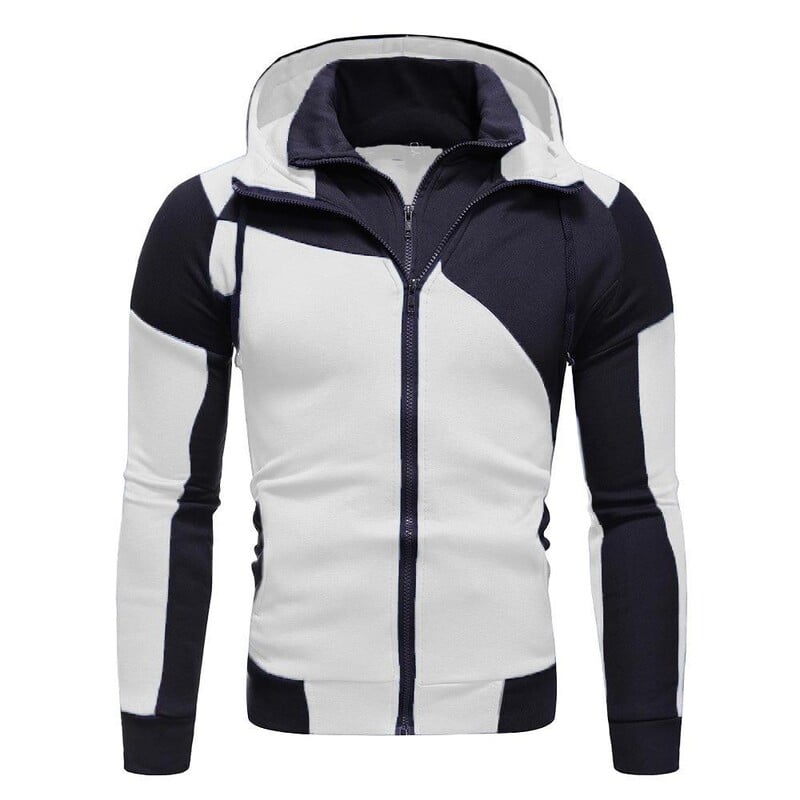 Trening pentru bărbați, toamnă iarnă, cu fermoar, hanorac și pantaloni, îmbrăcăminte sportivă ocazională, 2 piese, costum de alergare, hanorac fitness