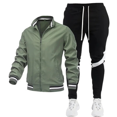 2023 Meeste dressikomplektid Sügisriided Spordirõivad Kaheosaline komplekt Meeste Jope Dressipüksid Brändirõivad Meeste Dressiülikond Sport