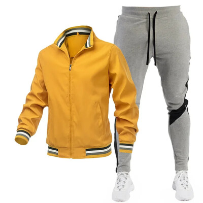 2023 Meeste dressikomplektid Sügisriided Spordirõivad Kaheosaline komplekt Meeste Jope Dressipüksid Brändirõivad Meeste Dressiülikond Sport